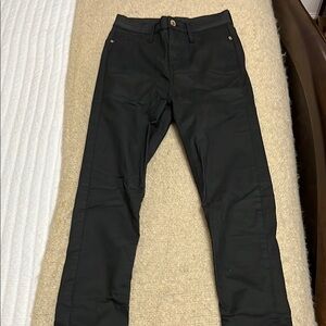 River Island Molly Faux Leather Jegging Size 8 UK 4 US Skinny Black Jeans